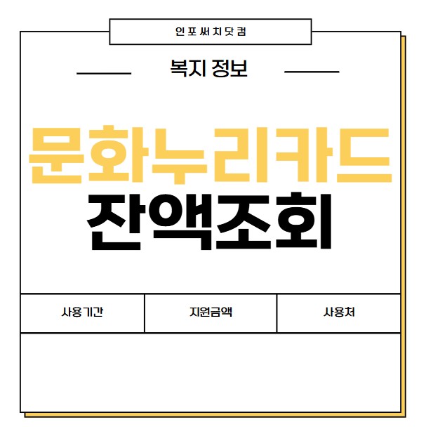 2025년 문화누리카드 잔액 조회 방법 | 사용기간 | 지원금액 14만원| 사용처