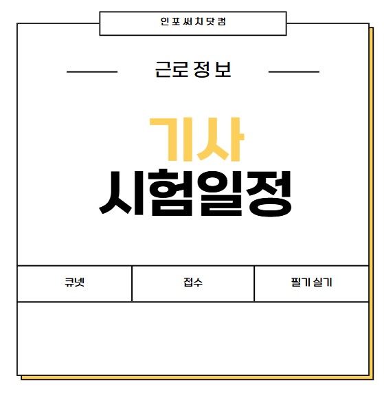 2025년 기사 시험 일정 발표 | 큐넷 한국산업인력공단 | 접수 | 필기 실기