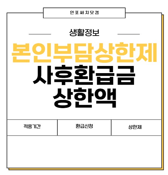 2025년 건강보험 본인부담 상한제 사후환급금 상한액 확인 | 소득분위별